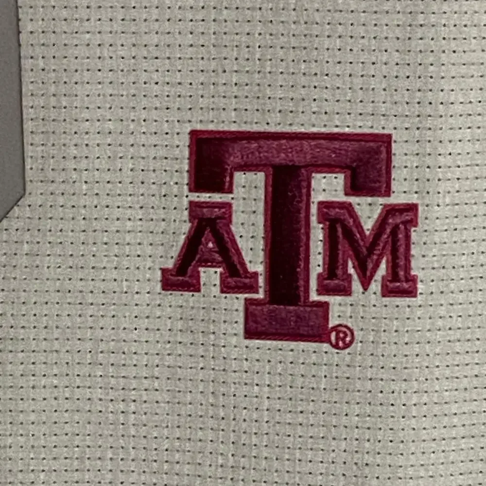 Antigua Texas A&M Shirt Activate Woven Short Sleeve Button-Up Shirt Gray NEW - Picture 9 of 14